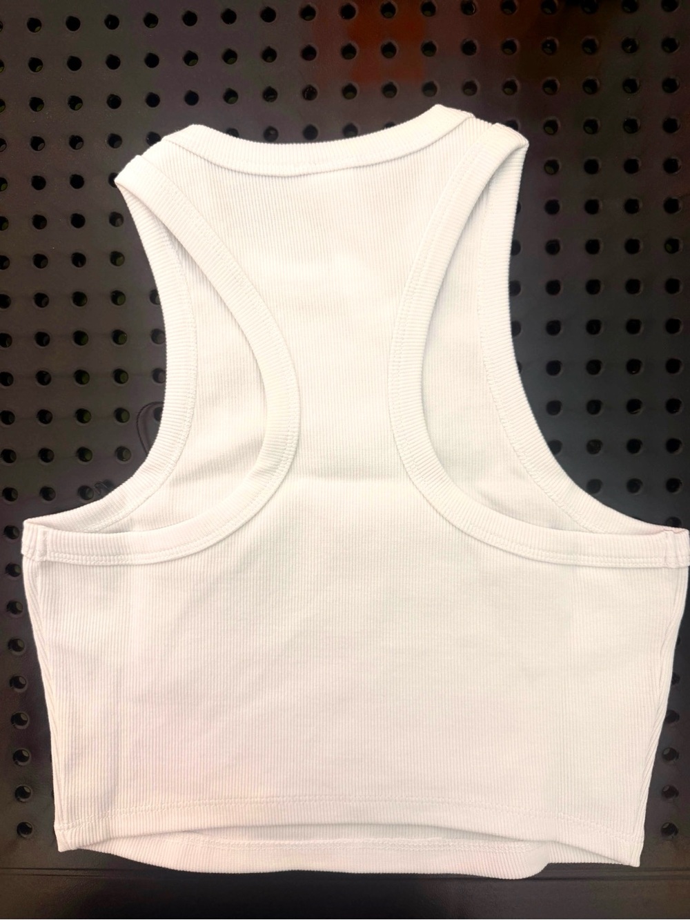 ALO Yoga Women White Ribbed Tank Crop Top - Picture 3 of 5